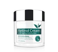 Retinol Cream - Best Moisturizer for Face 2.5% Retinol with Hyaluronic Acid Vitamin E Vitamin B5 Jojoba Oil Green Tea Shea Butter - Wrinkle Cream for Women and Men