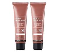 Rétinol Crème anti-âge pour les mains - Réparation de nuit au beurre de karité et au collagène - Hydratant anti-rides pour la peau sèche et craquelée - Crème de jour et de nuit non grasse - Tous types