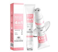 Retinol Eye Cream with 10% Hyaluronic Acid, 5% Nicotinamide, 30% Retinol, 10% Vitamin C for Puffy Dark Circles Wrinkles Eye Bags Fine Lines, Under Eye Cream with 360° Eye Roller Massage Ball