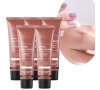 Rétinol Lot de 5 crèmes anti-âge pour les mains au beurre de karité et au collagène - Crème hydratante pour le vieillissement, les mains sèches et gercées, les rides, les cuticules, adoucit, lisse