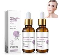 Retinol serum visage,Bakuchiol serums visages,Sérum au Bakuchiol avec Acide Hyaluronique et Peptide,Sérum hydratante visage,glow serum,anti rides instant,anti imperfection,wrinkle power (30ml, 2)