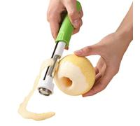 Retire-Trognon De Fruits Gadget De Cuisine Rétractable 2-en-1 En Acier