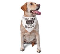 Retired 2023 Not My Problem Anymore Chien Bandanas Écharpe pour Animaux de Compagnie Triangle Bavoir Garçon Fille Foulard réglable Accessoires pour Petit Moyen Grand Chiot