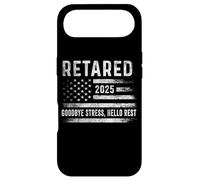 Retired 2025 Goodbye Stress Hello Rest Retirement Men Women Coque pour iPhone Air