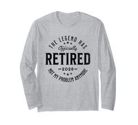 Retired 2026 Not My Problem Anymore Vintage Retro Manche Longue