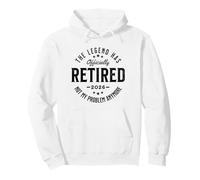 Retired 2026 Not My Problem Anymore Vintage Retro Sweat à Capuche