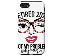 Retired 2027 Not My Problem Anymore Imprimé Léopard Retraite Coque pour iPhone SE (2020) / 7 / 8