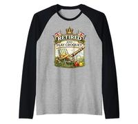 Retired abd Play Croquet de Jeu de pelouse de Joueur de Manche Raglan