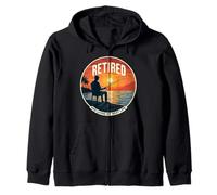 Retired And Living My Best Life Fishing Fisher Fisher Fisherman Sweat à Capuche