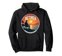 Retired And Living My Best Life Fishing Fisher Fisher Fisherman Sweat à Capuche