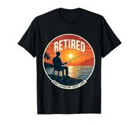 Retired And Living My Best Life Fishing Fisher Fisher Fisherman T-Shirt