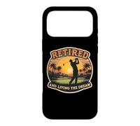 Retired and Living The Dream Golf Lover Golfeur Retirement Coque pour iPhone 17 Pro Max