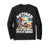 Retired Beach Gnome For Teacher Summer Retirement Saying Manche Longue