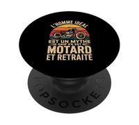 Retired Biker L Homme Ideal Motard Et Retraite PopSockets PopGrip Adhésif