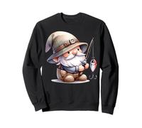 Retired Dad Gnome With Fishing Rod For Grandpa Fathers Day Sweatshirt