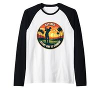 Retired Every Day Is Sunday Golfeur Lover Golf Retirement Fun Manche Raglan