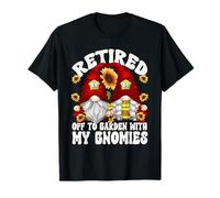 Retired Firefighter GNOME for Mom and Dad Retirement Couple T-Shirt