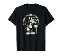 Retired from Everything | Grouchy Cat - Dessin animé des années 1930 T-Shirt