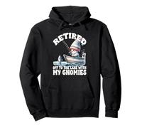 Retired Gnome Dad For Fishing Lovers With Retirement Saying Sweat à Capuche