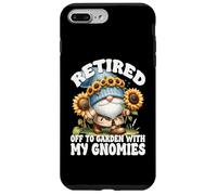 Retired GNOME for Women and Men Sunflower Retirement Saying Coque pour iPhone 7 Plus/8 Plus