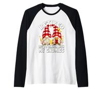 Retired Gnomes for Women and Men Funny Retirement Couple Manche Raglan