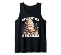 Retired Life is Better in The Garden GNOME for Book Lover Débardeur