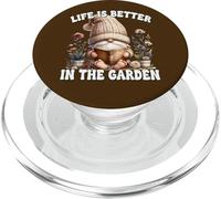 Retired Life is Better in The Garden GNOME for Book Lover PopSockets PopGrip pour MagSafe