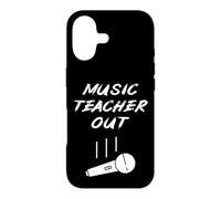 Retired Music Teacher Out Retirement Mic Drop of Year Coque pour iPhone 17