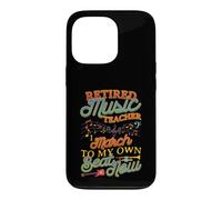 Retired Music Teacher Retirement Music Educator Humour Coque pour iPhone 13 Pro