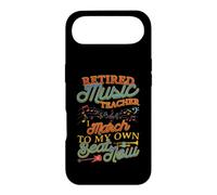 Retired Music Teacher Retirement Music Educator Humour Coque pour iPhone Air