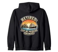 Retired Not My Problem Anymore Cruise Vacationer Pensionné Sweat à Capuche
