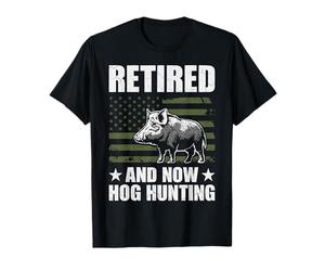 Retired Now Wild Hog Hunting Wild Sanglier Hunter Sanglier Saison T-Shirt