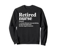 Retired Nurse Noun Definition Funny Napping Specialist Sweatshirt
