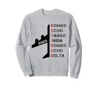 Retired Pilot 2026 Alphabet phonétique Cadeau de Retraite Sweatshirt