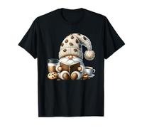 Retired Teacher GNOME Love Reading Cookies Coffee and Books T-Shirt