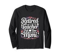 Retired Teacher Retirement Summer Fun Appreciation Manche Longue