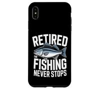Retired The Fishing Never Stops Pêcheur Coque pour iPhone XS Max
