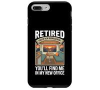 Retired Under New Management You’LL Find Me in My New Office Coque pour iPhone 7 Plus/8 Plus