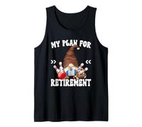 Retirement Bowling GNOME Dad for Men Retired Grandpa Life Débardeur
