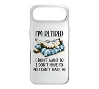 Retirement Cat Coffee Not My Problem Im Retired Dont Have to Coque pour iPhone Air