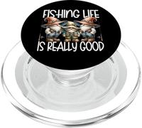 Retirement Fishing GNOME for Men Dad Life is Really Good PopSockets PopGrip pour MagSafe