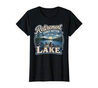 Retirement Looks Better At The Lake Vintage Design T-Shirt Graphique avec Valeur