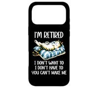 Retirement Not My Problem Im Retired Dont Have to Cat Coffee Coque pour iPhone 17 Pro Max