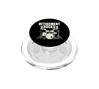 Retirement Rocks Drummer Retirement Citation PopSockets PopGrip pour MagSafe