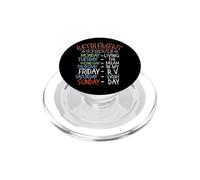 Retirement Schedule Camping Car Calendrier des retraites PopSockets PopGrip pour MagSafe