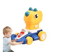 Retirer les voitures pour , pousser et aller | Retirer les voitures dinosaures à friction design dinosaure | Voiture avec animaux de dessin animé, jouets éducatifs