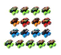 Retirer Les Voitures - Voitures de 12,44 Pouces | Jouet en PVC - Pack de 15 véhicules colorés interactifs à Embrayage Autos de Course Push and Go pour 3 Ans
