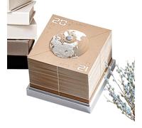 Retirez le calendrier 3D 2024 - Sculpture en papier artistique avec notes, décoration de bureau panoramique | Horloge design terre fonctionnelle pour étude, bureau, art calendrier cadeau pour l