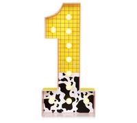 Retisee Chiffres lumineux pour chapiteau de 0,9 m pour décorations de 1er anniversaire, kit de panneau de mousse prédécoupé, mosaïque pour anniversaire, fête prénatale, anniversaire de mariage