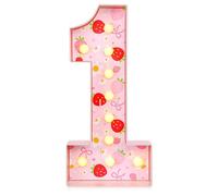 Retisee Chiffres lumineux pour chapiteau de 0,9 m pour décorations de 1er anniversaire, kit de panneau de mousse prédécoupé, mosaïque numéro 1 pour anniversaire, fête prénatale, anniversaire de